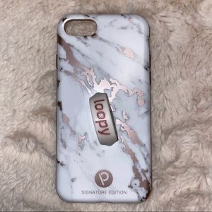RIGHT Hand Loopy Case iPhone 6/7/8/SE Rose Marble